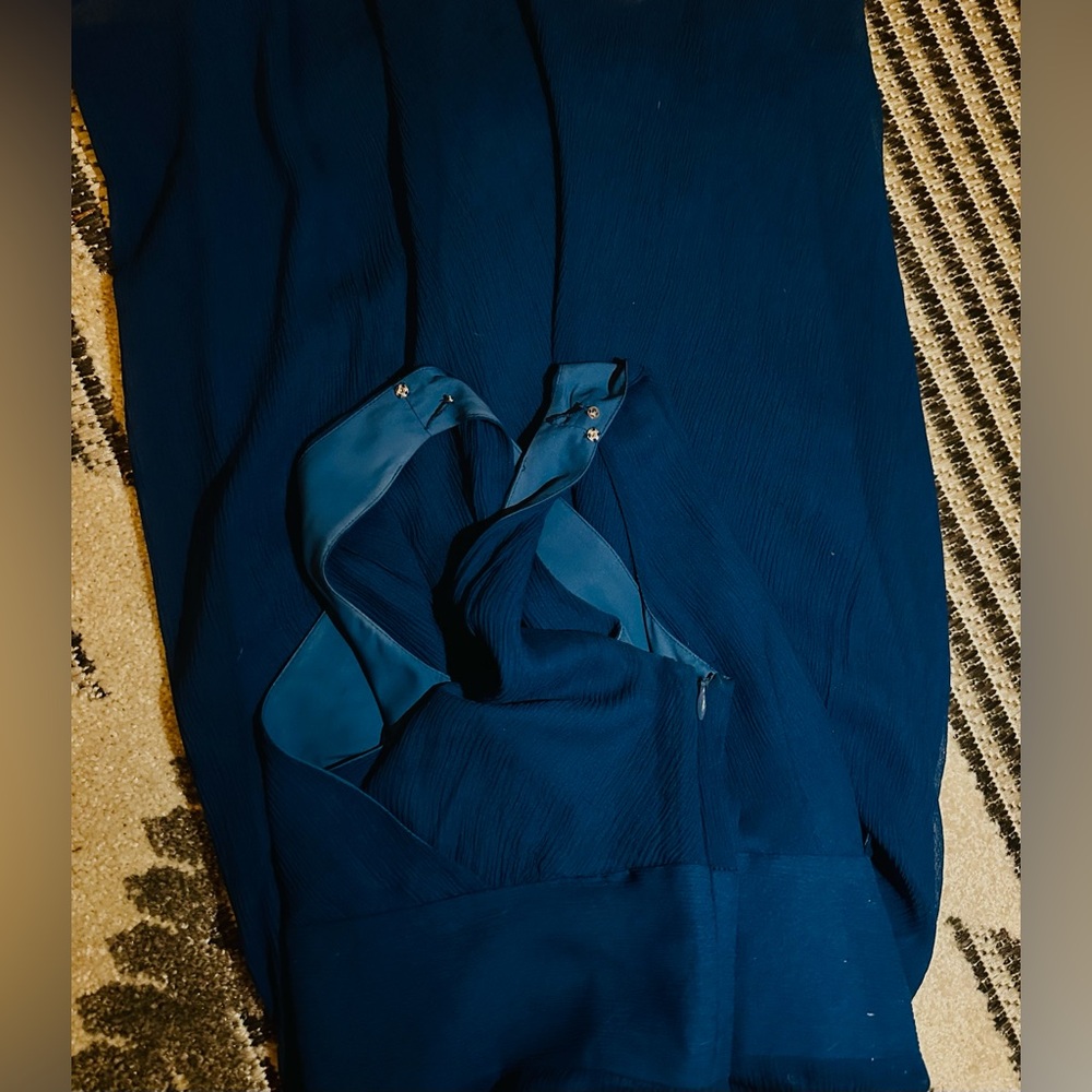 J Crew silk mini dress midnight blue sleeveless dress 💙 - Picture 2 of 6